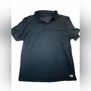 Vuori Men's Strato Tech Polo - Charcoal Heather size small 19.5” pit to pit